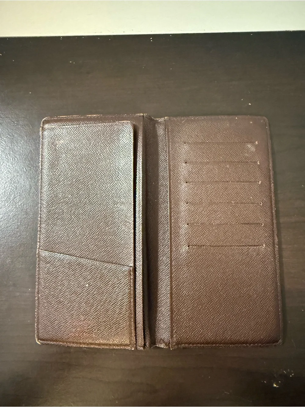 Louis Vuitton Brown Damier Ebene Long Wallet